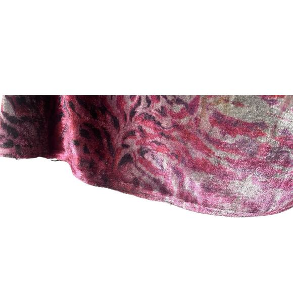 Live and Let Live Top Women Petite Small Top Velvet Sequin Purple Whimsygoth y2k - Picture 7 of 7